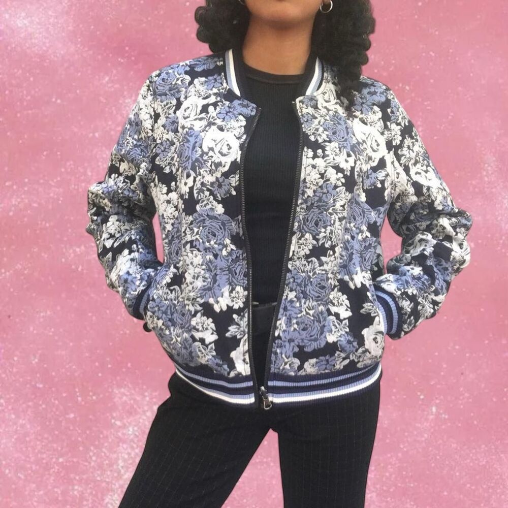 Blank-nyc Women's Blue and Black Jacket